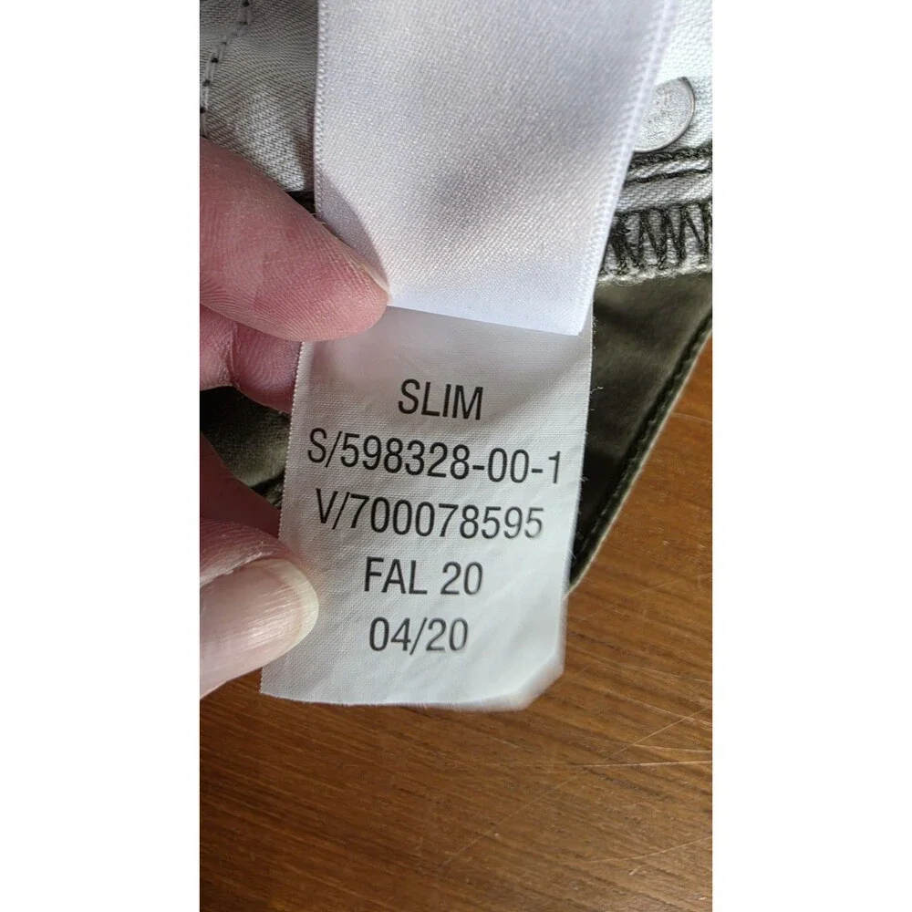 Gap Girl's Denim Dark Green Pants Size 12 Slim